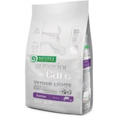 Natures Protection Junior Somonlu Tahılsız Beyaz Tüylü Yavru Köpek Maması 1.5 Kg