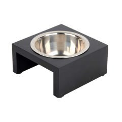 Pawise Ahşap Standlı Çelik Köpek Mama ve Su Kabı 200 Ml