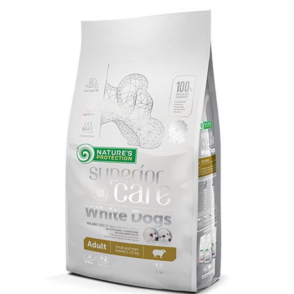 Natures Protection Adult Kuzu Etli Küçük Irk Beyaz Tüylü Yetişkin Köpek Maması 1.5 Kg