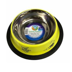 Joypet Çelik Mama ve Su Kabı Sarı 240 ml