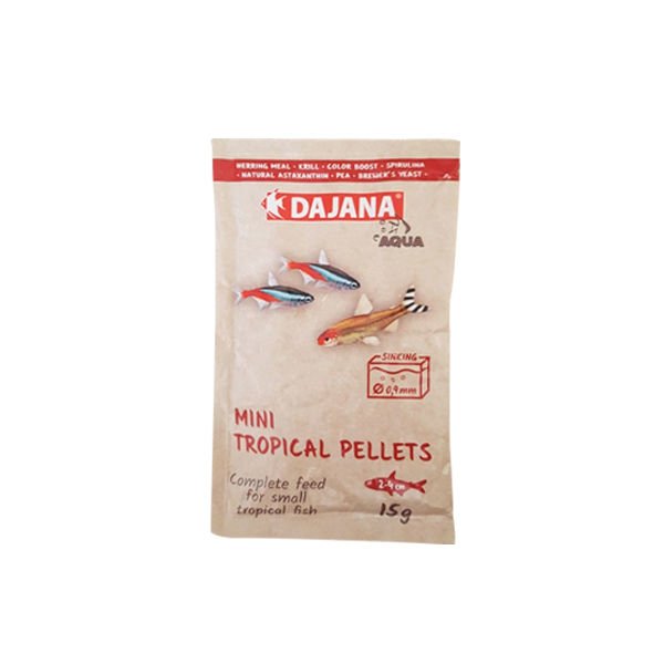 Dajana Mini Tropical Pellets Akvaryum Balık Yemi 15 Gr