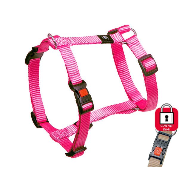 Karlie Kilitli Köpek Göğüs Tasması Large Gri/Pembe 65-100 Cm