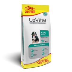 Lavital Büyük Irk Somonlu Yavru Köpek Maması 12+3 Kg