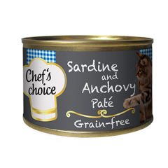 Chefs Choice Kıyılmış Sardalya ve Hamsili Konserve Kedi Maması 80 Gr