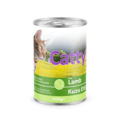 Catty Soslu Kuzu Etli Kedi Konservesi 400 Gr
