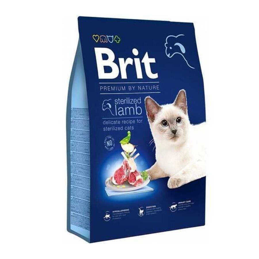 Brit Premium Kuzu Etli Kısırlaştırılmış Yetişkin Kedi Maması 8 kg