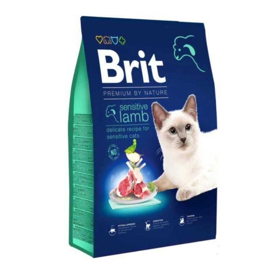 Brit Premium Hipoalerjenik Sensitive Kuzu Etli Yetişkin Kedi Maması 8 kg