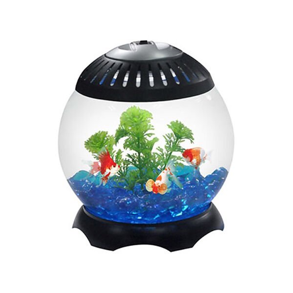 Resun Led Işıklı Fanus Akvaryum Siyah 23x23x24 Cm