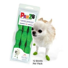 Pawz Tiny Köpek Galoşu Yeşil Xlarge 12 Adet