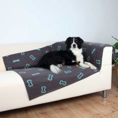 Trixie Pati Desenli Köpek Polar Battaniyesi Kahverengi 150x100 Cm