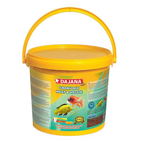 Dajana Granu Meat-Veggie Mix Akvaryum Balık Yemi 10 Lt 5 Kg
