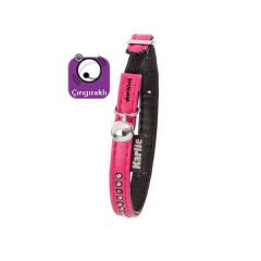 Karlie Deri Taşlı Kedi Boyun Tasması Xsmall Pembe 11 Mm 30 Cm