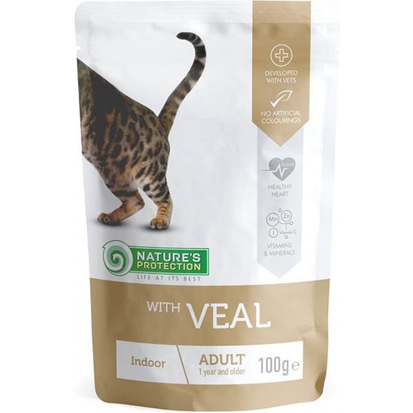 Natures Protection İndoor Dana Etli Pouch Yetişkin Kedi Maması 100 Gr