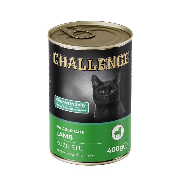 Challenge Kuzu Etli Yetişkin Konserve Kedi Maması 400 Gr