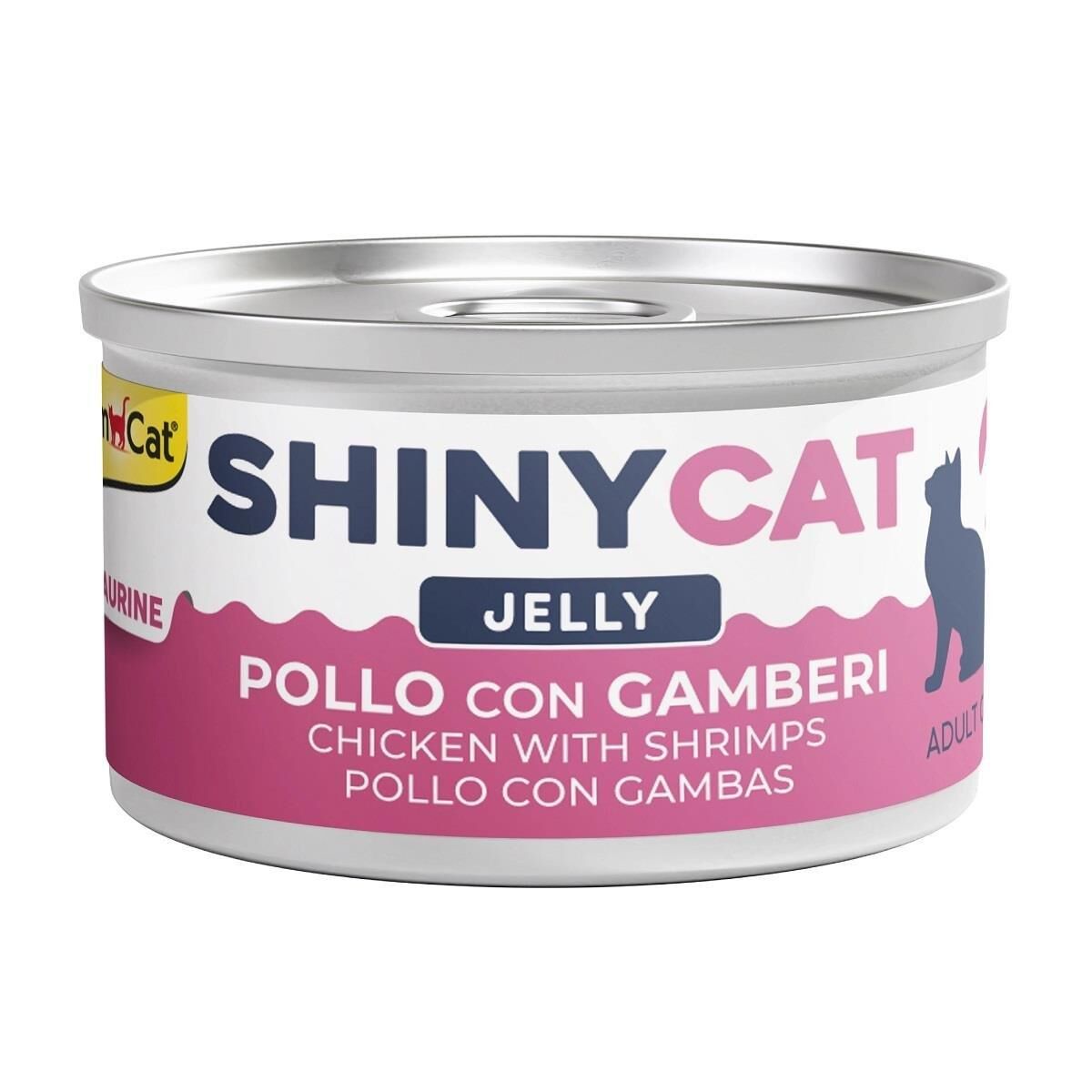 GimCat Shinycat Jelly Tavuk Etli ve Karidesli Konserve Kedi Maması 70 gr