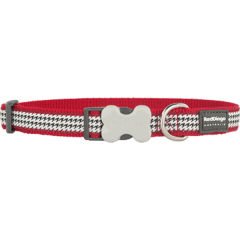 Red Dingo Fang It Desenli Köpek Boyun Tasması Kırmızı 12 Mm