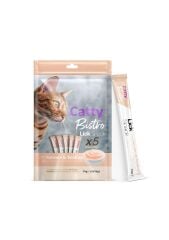 Catty Bistro Somonlu ve Deniz Taraklı Yetişkin Kedi Krema Ödülü 5 x 14 Gr