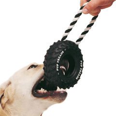 Ferplast Pa 6430 Pamuk İpten Örgü Lastik Diş Köpek Oyuncağı 10 Cm