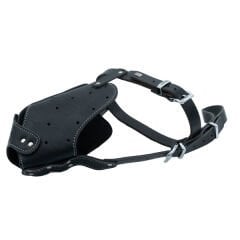 Doggie Uzun Burun Koruma Deri Köpek Ağızlığı Xlarge Siyah 2x60-65 Cm