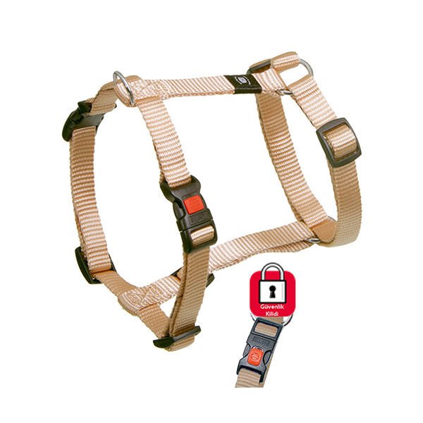 Karlie Kilitli Köpek Göğüs Tasması Small Bej 35-50 Cm