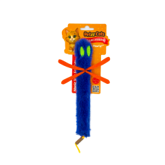 PetzzCats Sinek Matatabi ve Çıngırak Sesli Peluş Kedi Oyuncağı Mavi 24x15 Cm