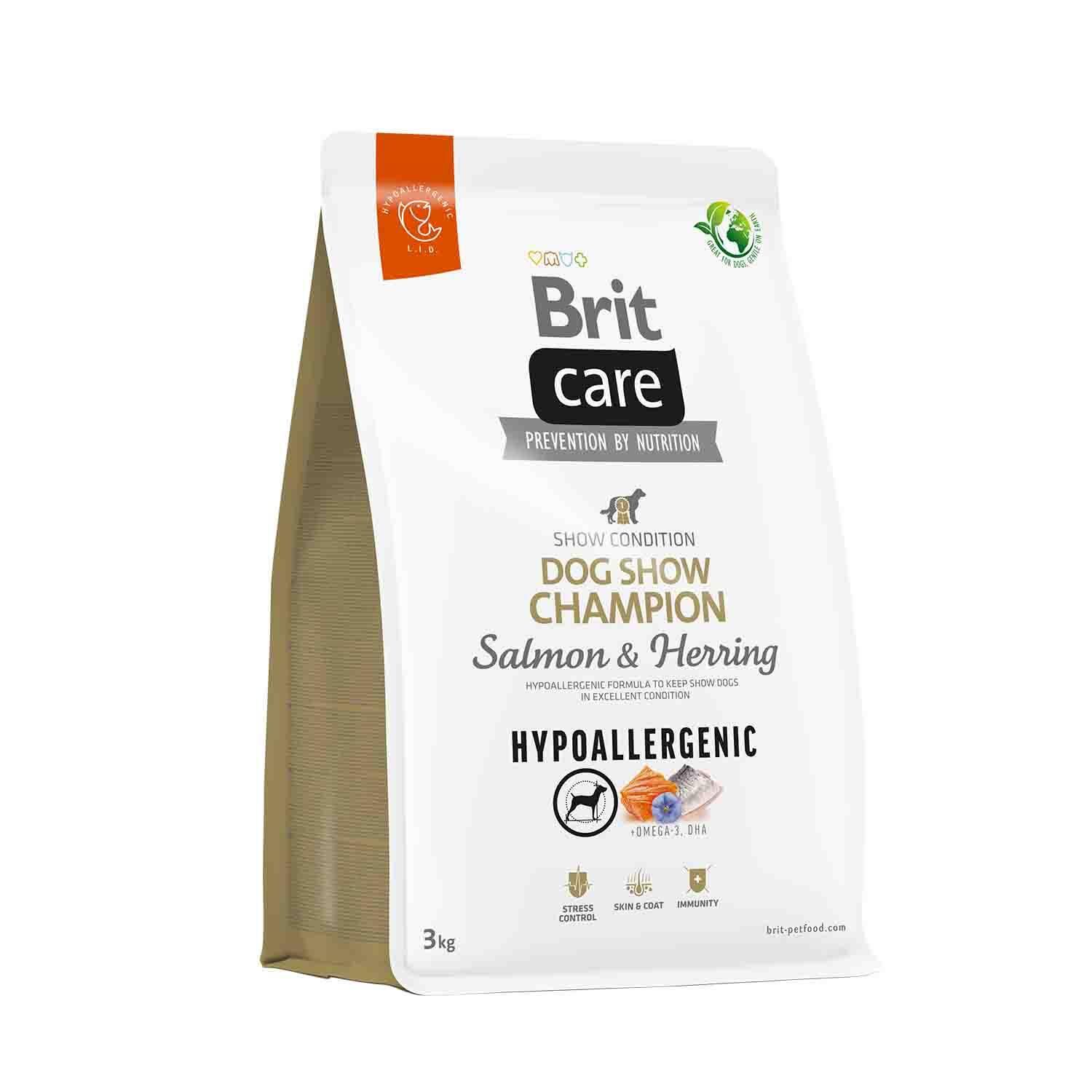 Brit Care Champion Hipoalerjenik Somonlu ve Ringa Balıklı Yetişkin Köpek Maması 3 kg