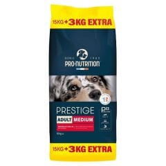 Pro Nutrition Prestige Adult Medium Orta Irk Yetişkin Köpek Maması 15+3 Kg Hediyeli