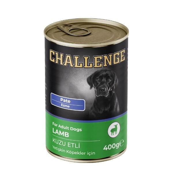 Challenge Pate Kuzu Etli Yetişkin Konserve Köpek Maması 400 Gr