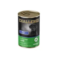 Challenge Pate Kuzu Etli Yetişkin Konserve Köpek Maması 1 Adet 400 Gr