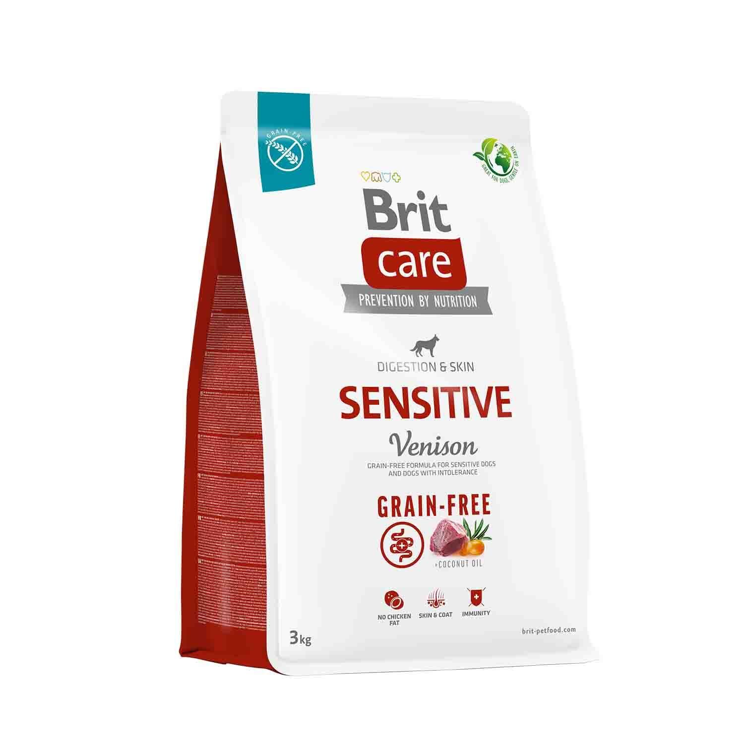 Brit Care Sensitive Digestion & Skin Geyikli ve Patatesli Tahılsız Yetişkin Köpek Maması 3 kg