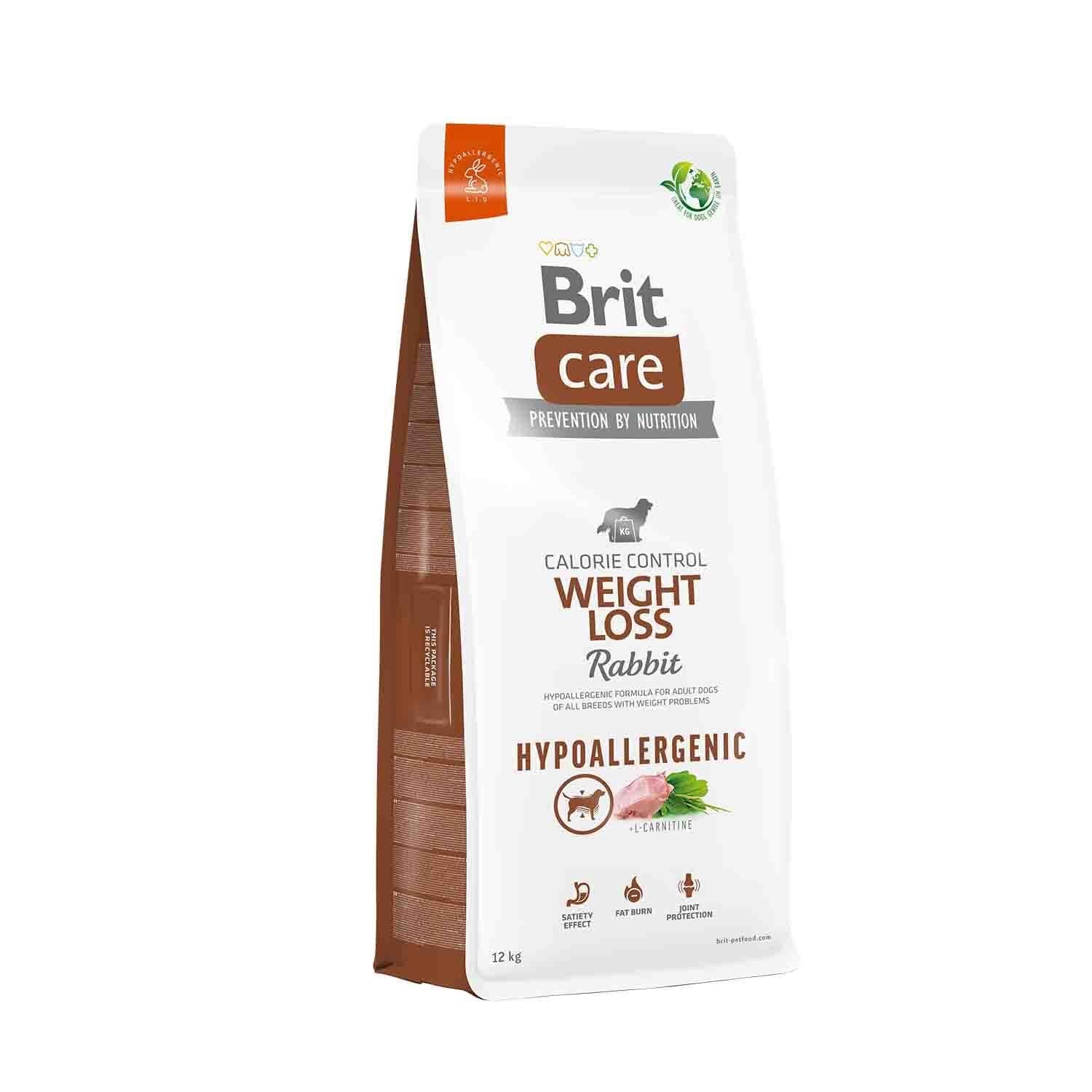 Brit Care Hipoalerjenik Weight Loss Tavşan Etli Kilo Dengeleyici Diyet Yetişkin Köpek Maması 12 kg