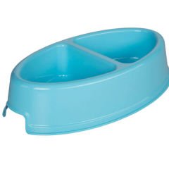 Joypet Plastik Elips Şeklinde Mama ve Su Kabı Mavi 200 ml 23x13.5x5h cm
