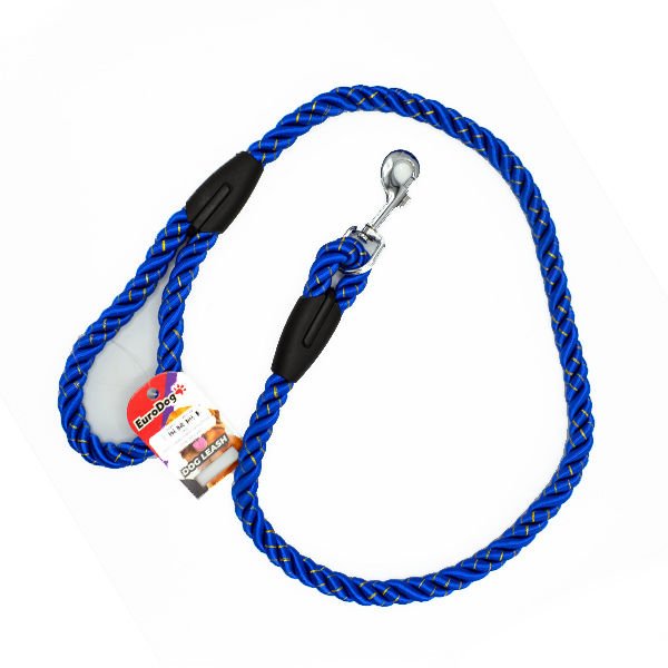 Euro Dog Köpek Gezdirme Tasması Mavi 18 Mm 120 Cm