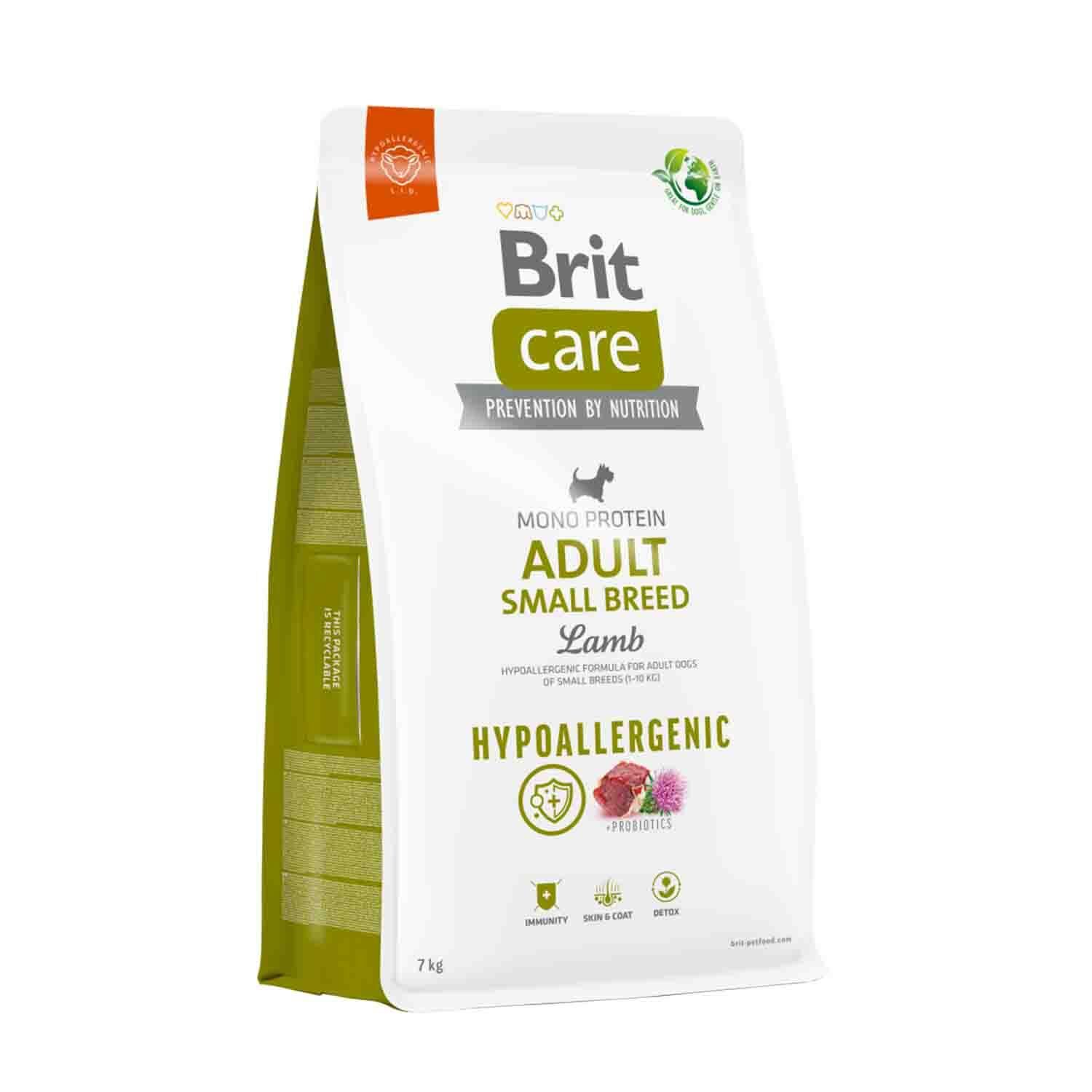 Brit Care Hipoalerjenik Kuzulu Küçük Irk Yetişkin Köpek Maması 3 kg