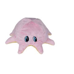 Peggy Peluş Ahtapot Köpek Oyuncağı Pembe-Sarı 20 cm