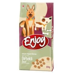 Enjoy Biftekli Yetişkin Köpek Maması 15 Kg