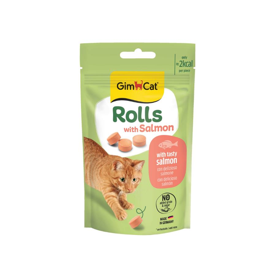 Gimcat Rolls with Salmon Somonlu Kedi Ödül Tableti 50 Gr