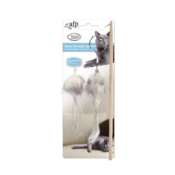 Afp Classic Comfort Fare Peluş Kedi Olta Oyuncağı 2 Adet