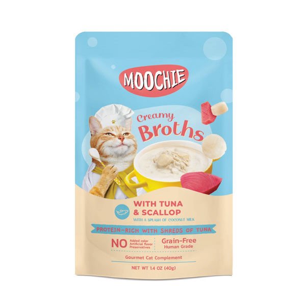 Moochie Ton Balıklı ve Deniz Taraklı Çorba Kedi Ödülü 40 Gr