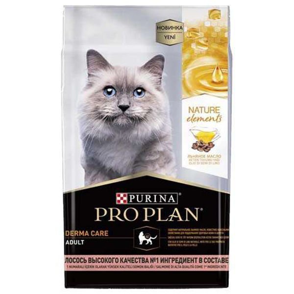 Pro Plan Nature Elements Keten Tohum ve Somonlu Kedi Maması 1.4 Kg