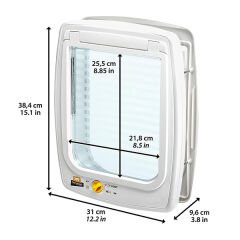 Ferplast Swing 11 Otomatik Köpek Kapısı Beyaz 31x9x38 Cm