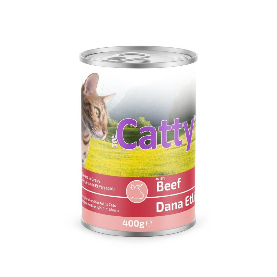 Catty Soslu Dana Etl Kedi Konservesi 400 Gr