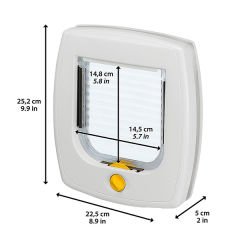 Ferplast Swing 3 Otomatik Kedi ve Köpek Kapısı Beyaz 22x5x25 Cm