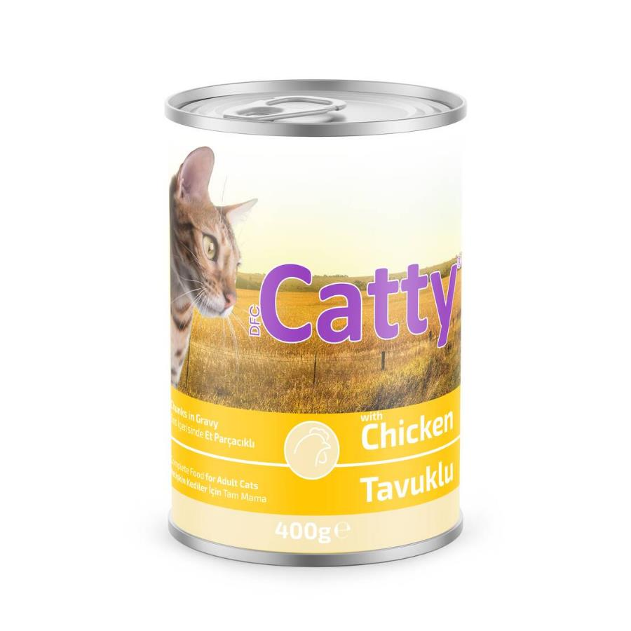 Catty Sos İçinde Tavuk Etli Kedi Konservesi 400 Gr