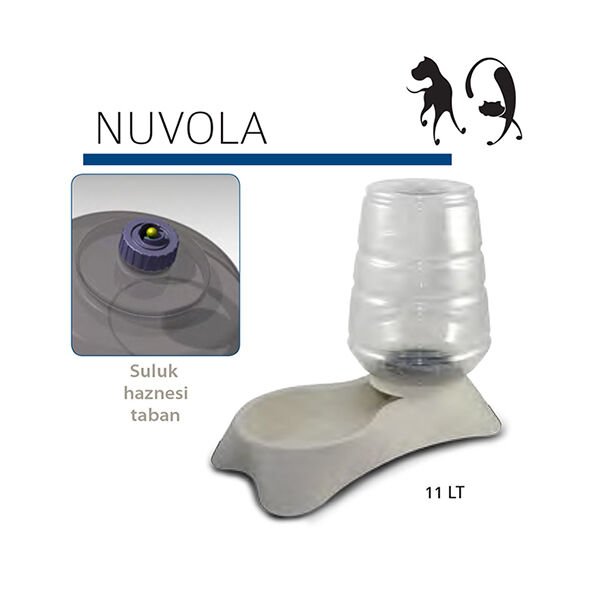 Mp Nuvola Kedi ve Köpek Hazneli Su Kabı Beyaz 11 Lt