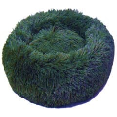 Dubex Ponchik Peluş Yuvarlak Yatak Yeşil Medium 65x9.5h cm