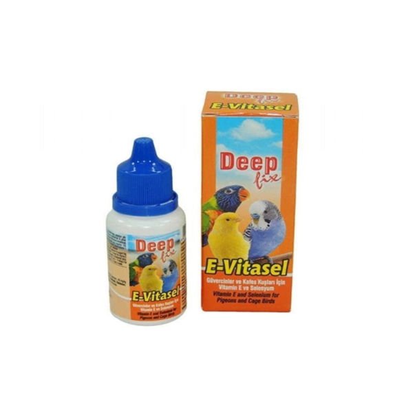Deep Fix E-VİTASEL Güvercin ve Kafes Kuşları İçin Vitamin ve Selenyum 30 Ml