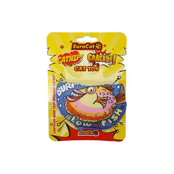 Eurocat Blow Fish Şeklinde Catnipli Kedi Oyuncağı Renkli 10 Cm