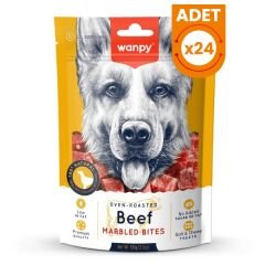 Wanpy Marbled Biftekli Küp Et Parçaları Köpek Ödülü 100 Gr