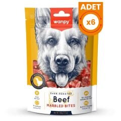 Wanpy Marbled Biftekli Küp Et Parçaları Köpek Ödülü 100 Gr